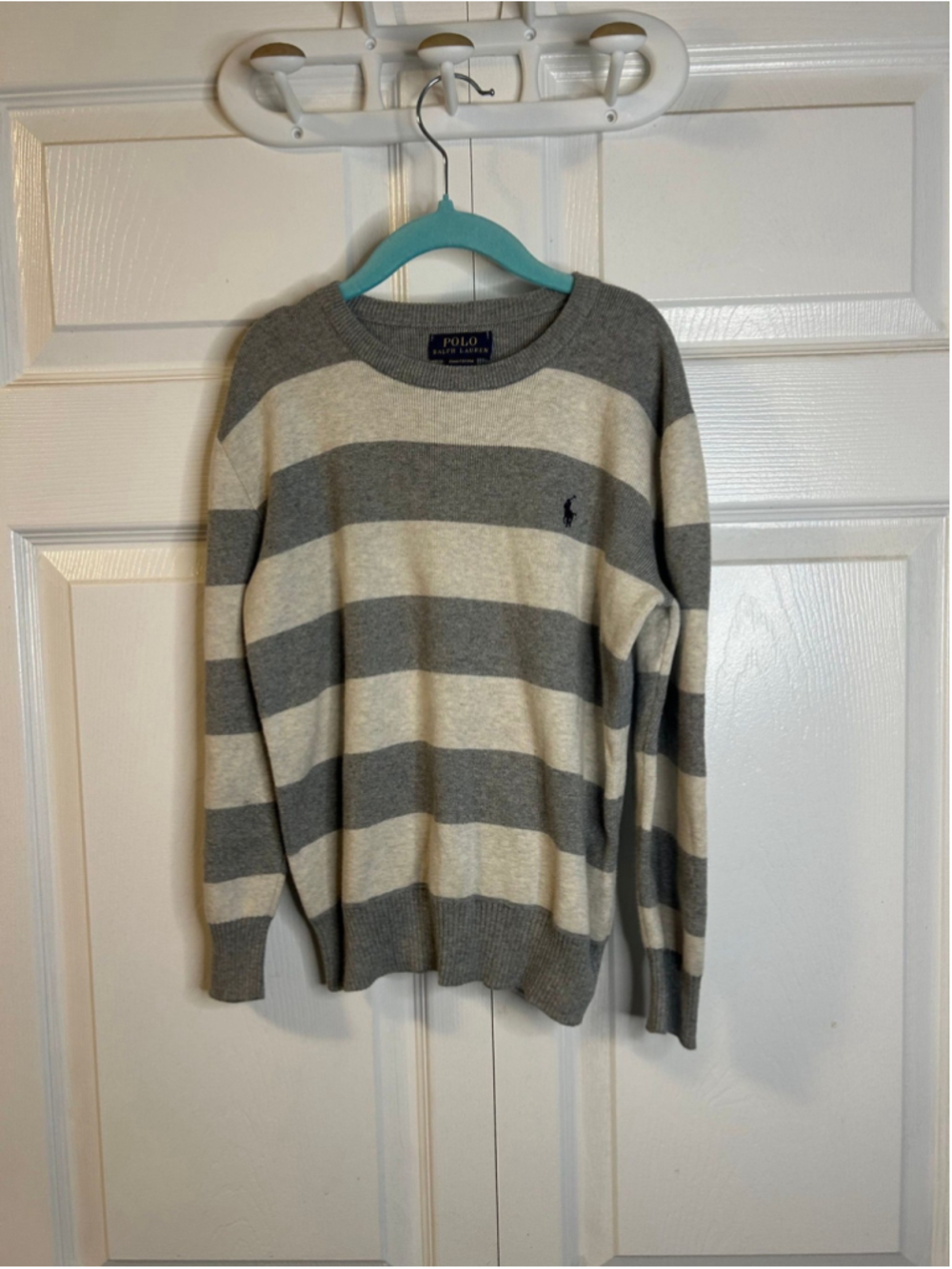 Polo Ralph Lauren Boys Cotton Striped Crewneck Sweatshirt 7